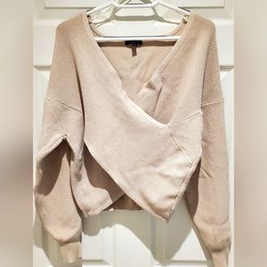 Crossover knit sweater from Dynamite